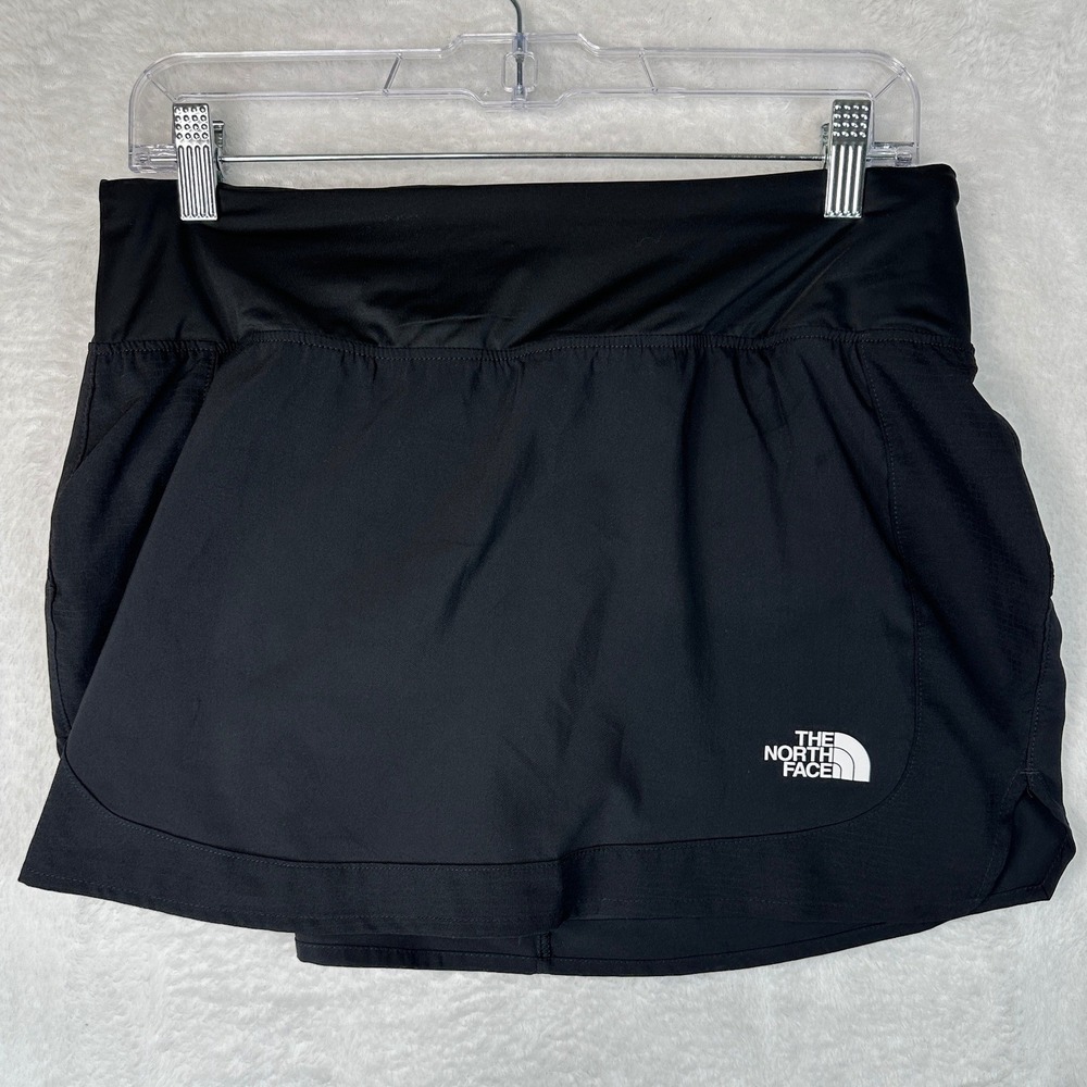 The North Face Skort Womens M Black Active Hiking Running Built-in Shorts